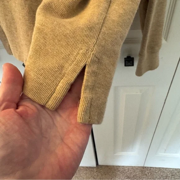 Polo Ralph Lauren Estate Rib 1/4 Zip, Beige Sand, Size L - Picture 6 of 9